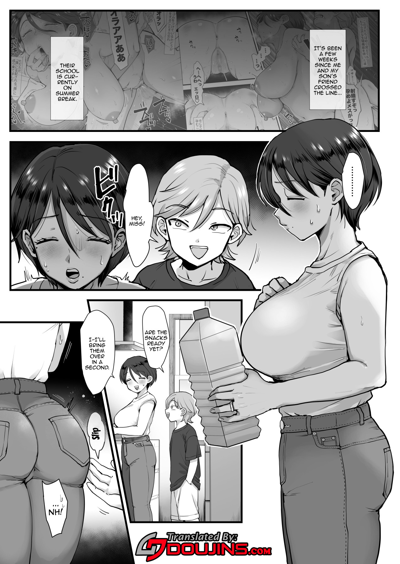 Hentai Manga Comic-A Narrow-Eyed Gentle Big-Breasted Mama-Chapter 2-2